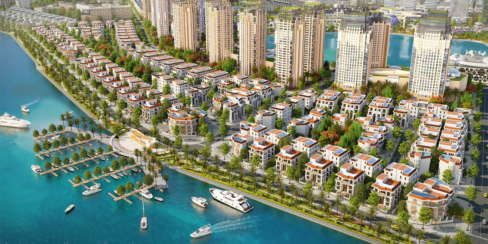 phoi canh biet thu van phuc city mansion thu duc