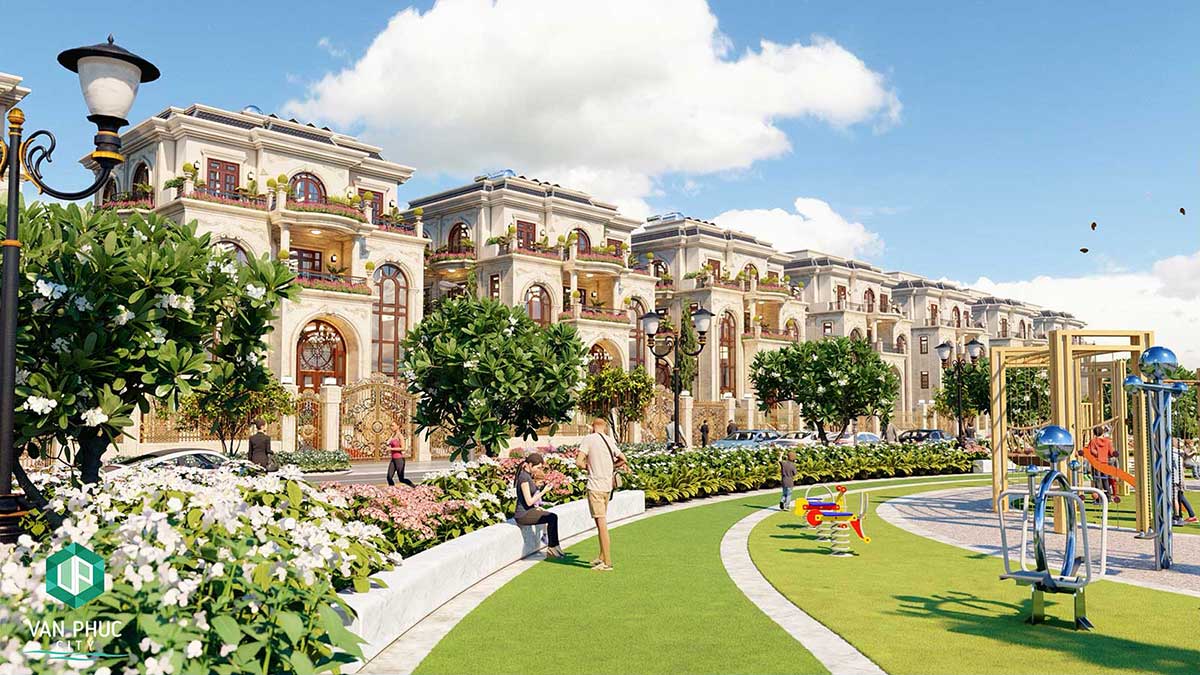 Khu biệt thự Jardin với công viên trước nhà