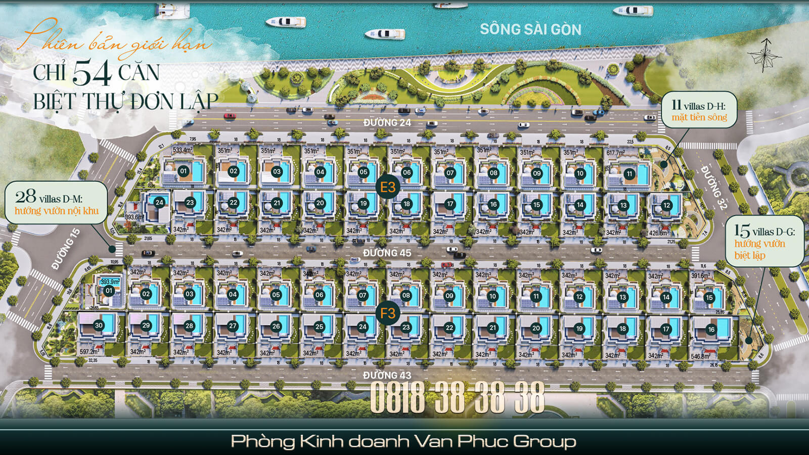 Ban do mat bang Van phuc city Jardin villas 0818383838