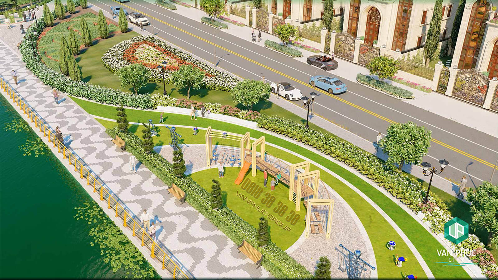 biet thu van phuc city jardin villas cong vien jardin