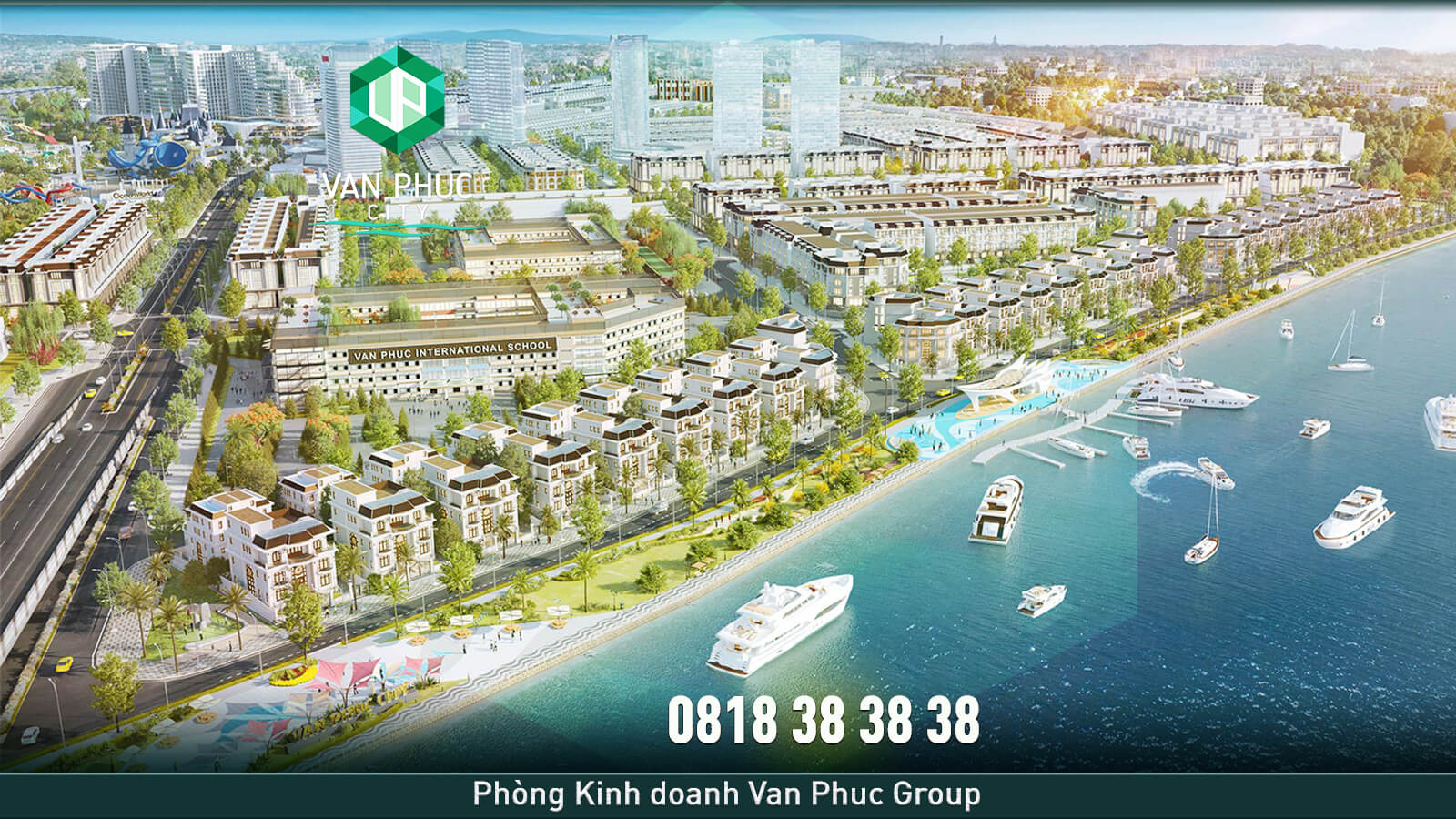 Phoi canh biet thu Mansion Van phuc 0818383838 Van phuc city