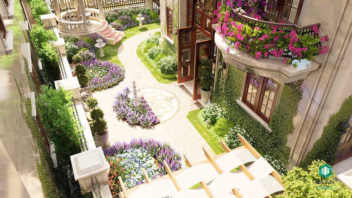 Jardin Villas Bancon đầy hoa