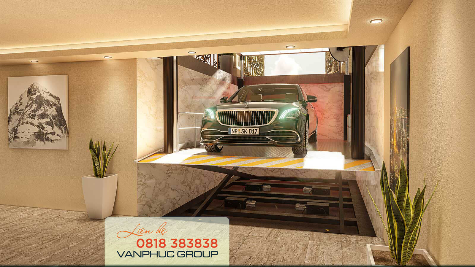 ham am thang nang biett thu jardin villas van phuc city hien dai