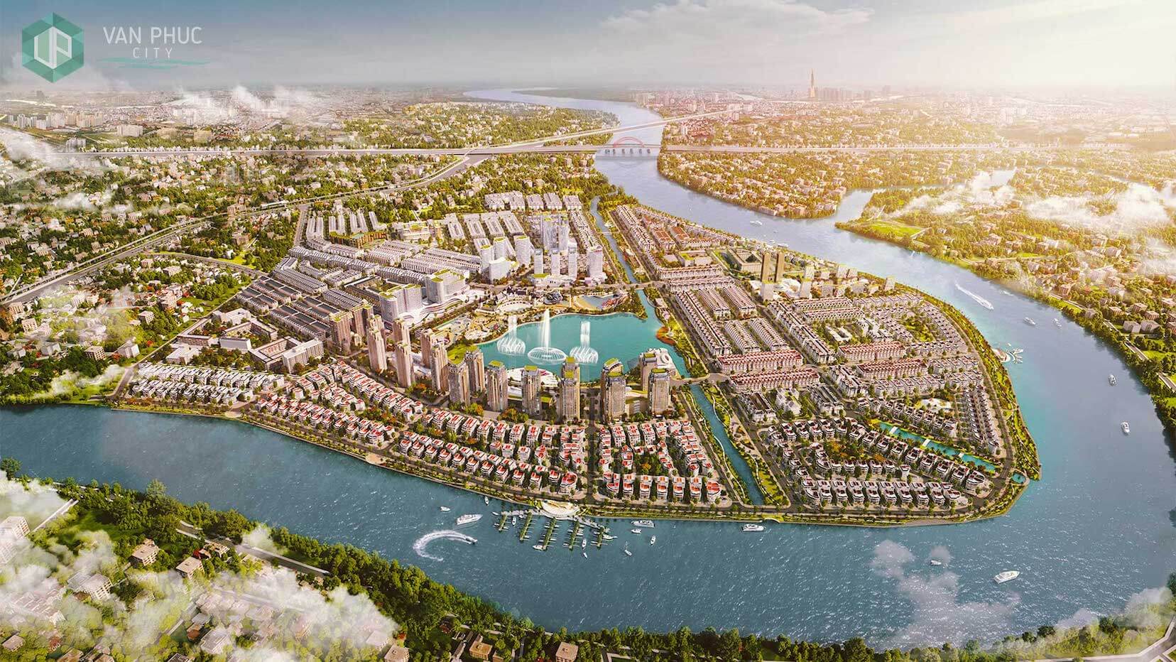 phoi canh khu do thi van phuc city thanh pho thu duc