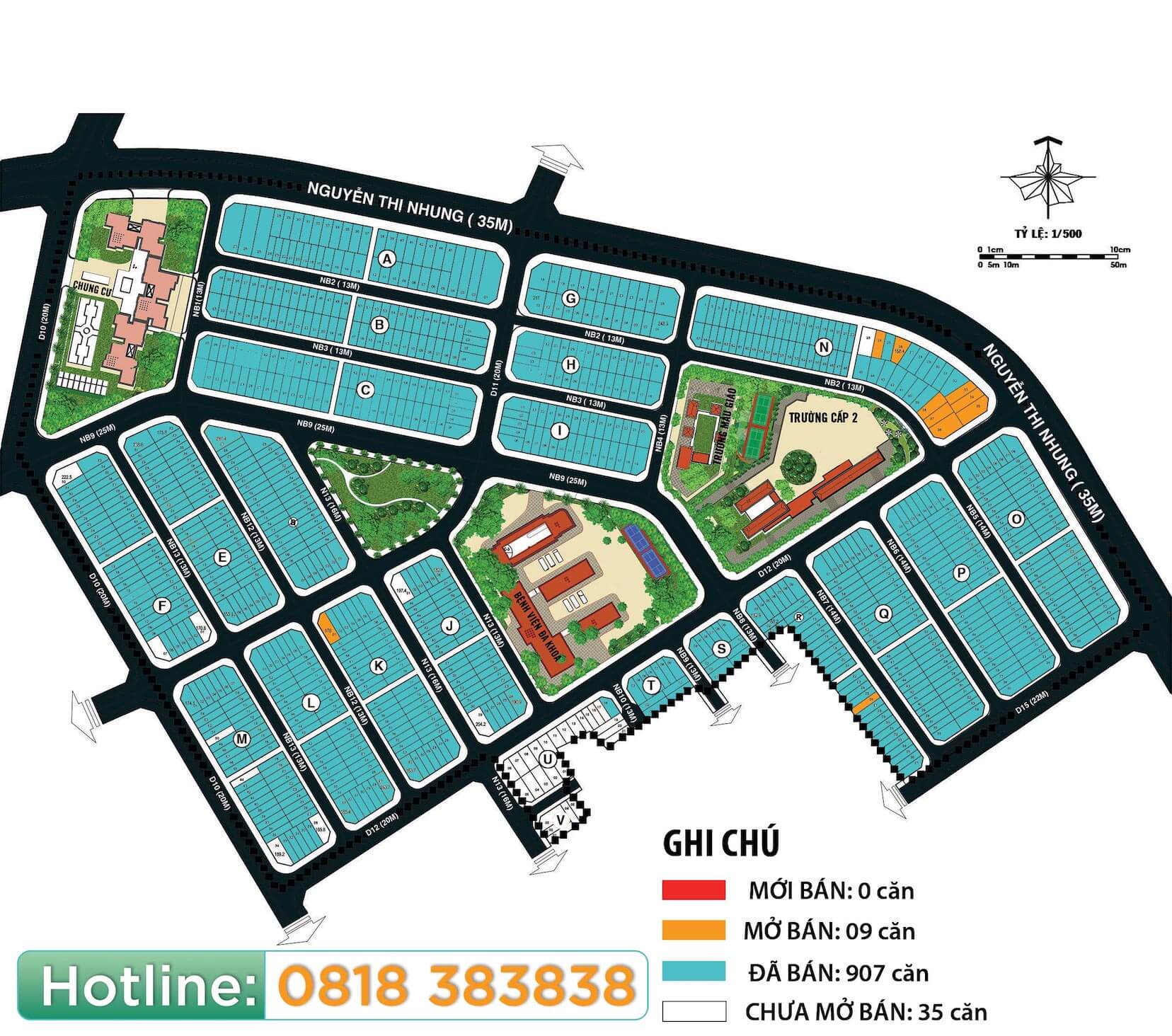 mat bang phan lo van phuc 1 khu do thi van phuc