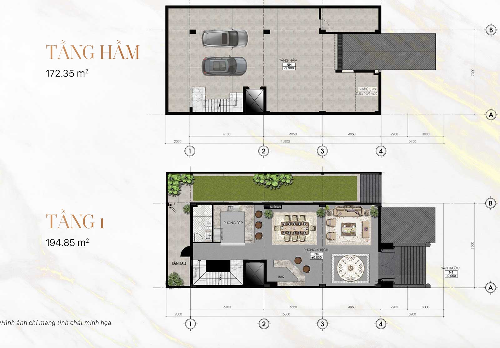 TẦNG HẦM NHÀ PHỐ SUNLAKE VILLAS