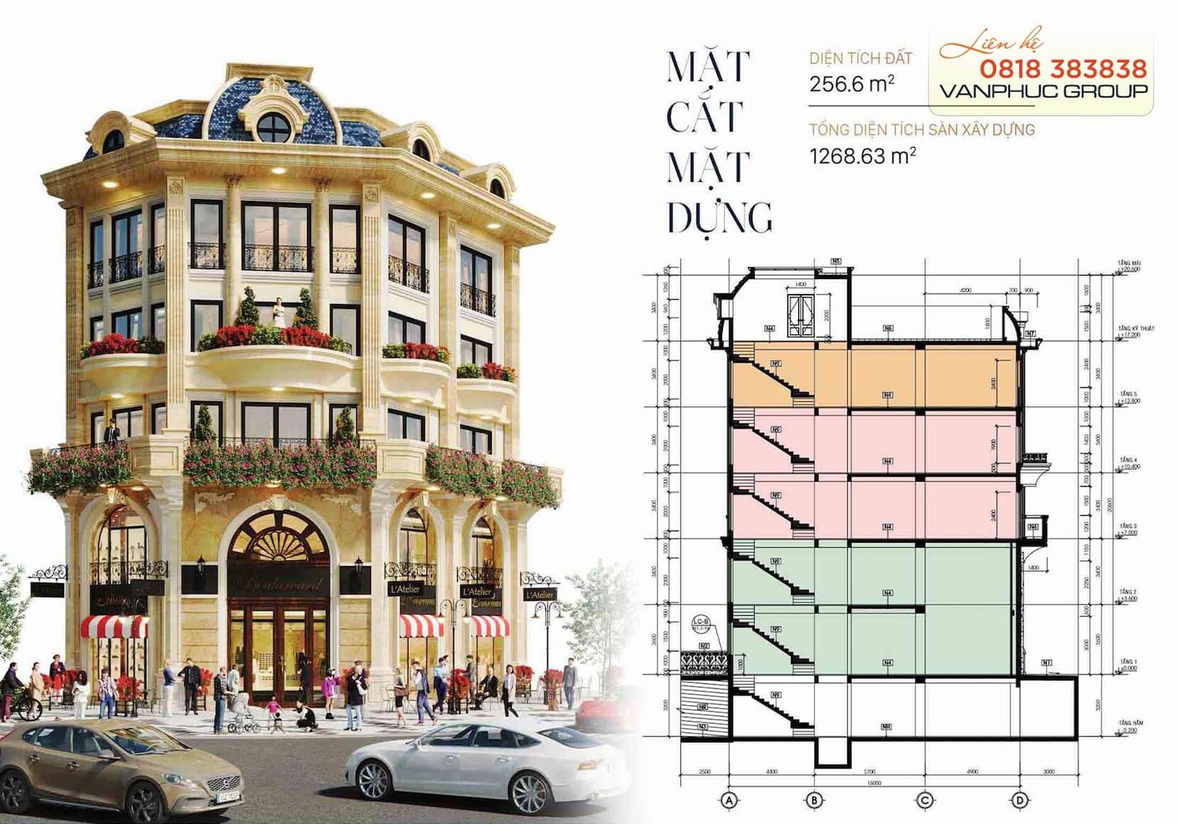 mau nha pho goc duong van phuc royal shophouse dinh thi thi