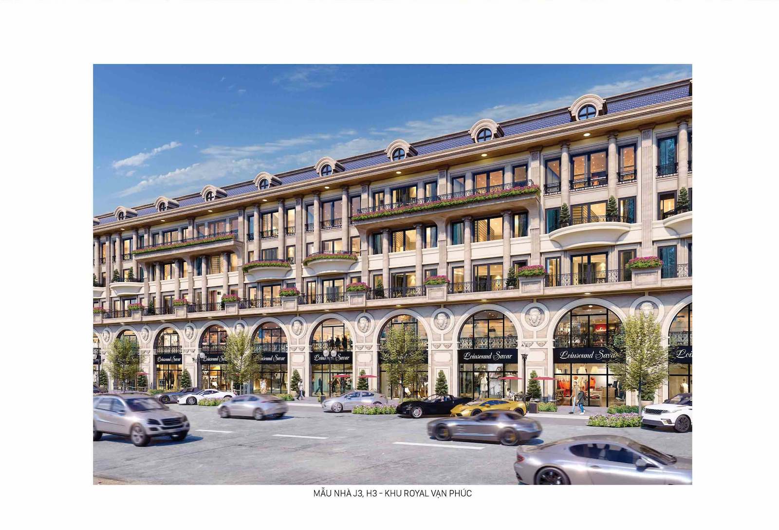 Mau nha Van Phuc Royal Shophouse