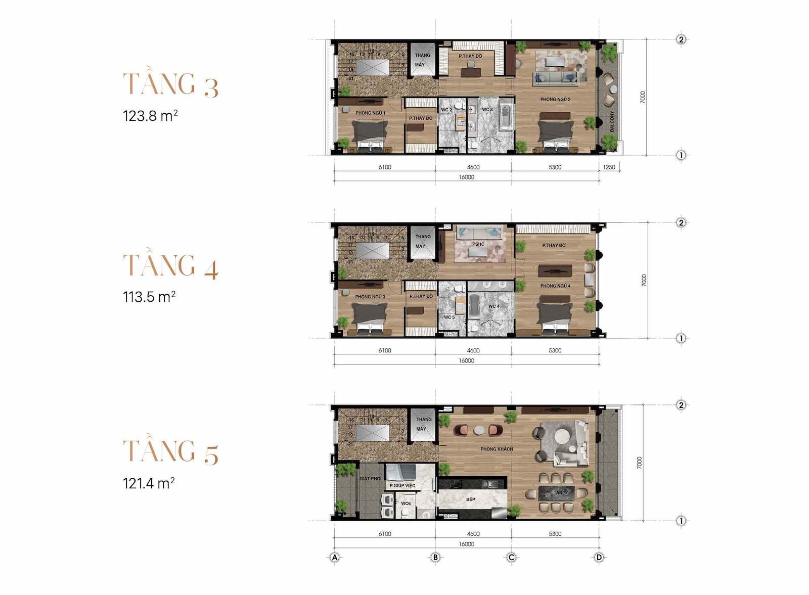 mau nha pho Vanphuc Royal thuong mai - mat bang bo tri