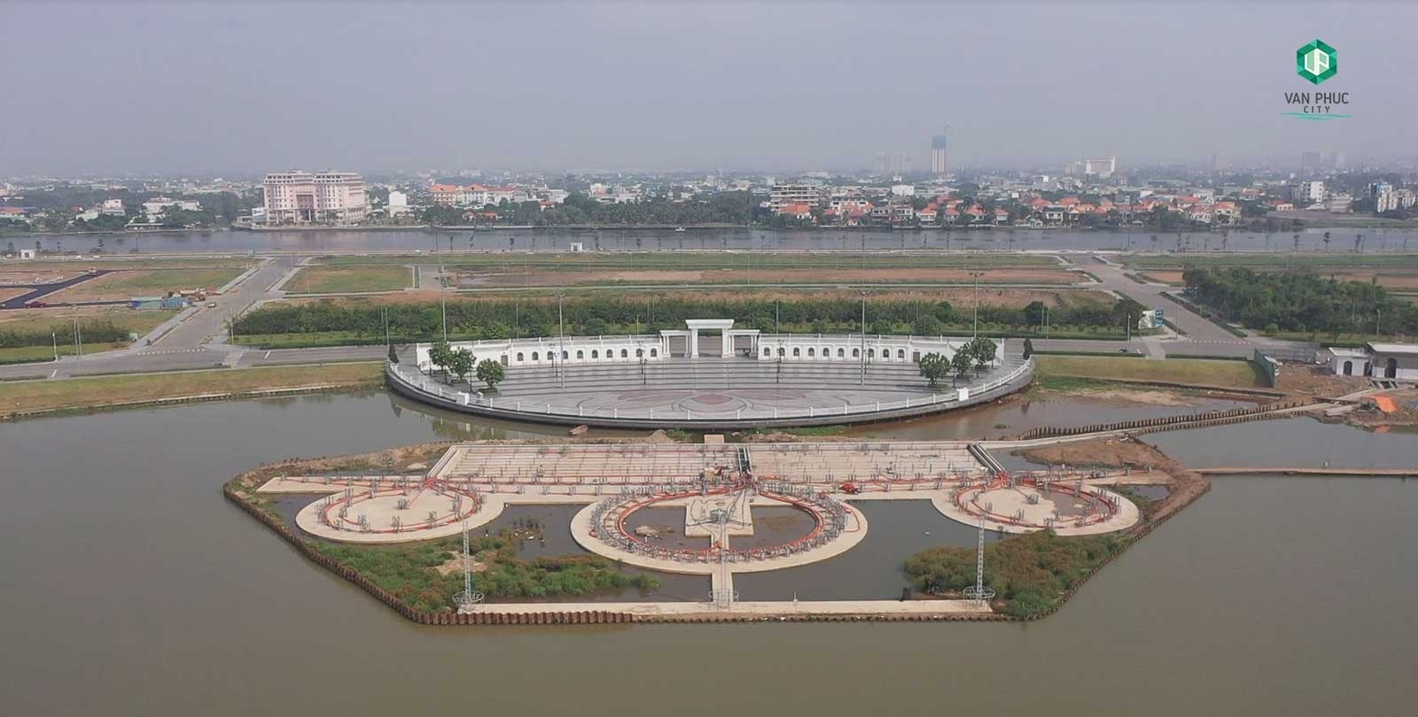 Cập nhật tiến độ quảng trường nhạc nước Vạn Phúc City tháng 2/2022