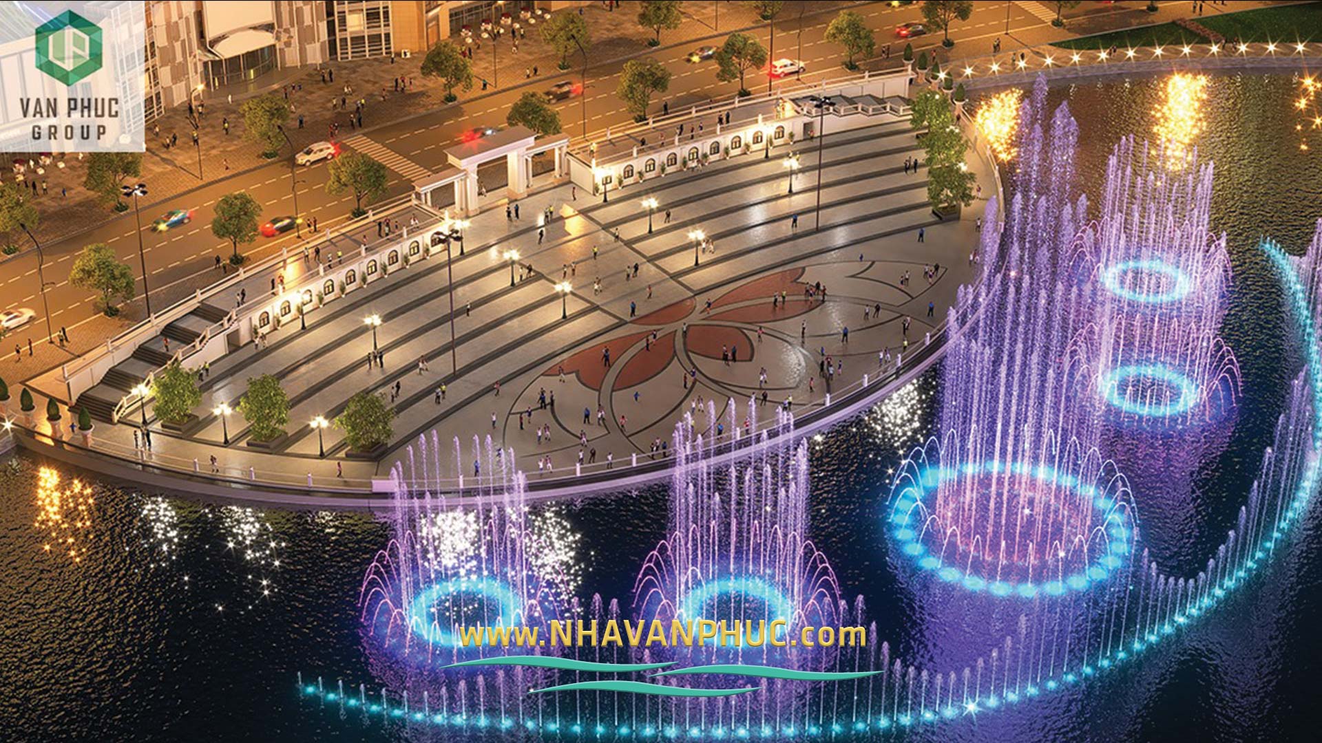 van phuc city khoi cong cong trinh nhac nuoc ho dai nhat