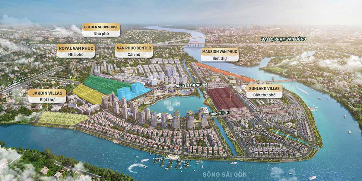 Bản đồ sản phẩm mở bán Van Phuc City