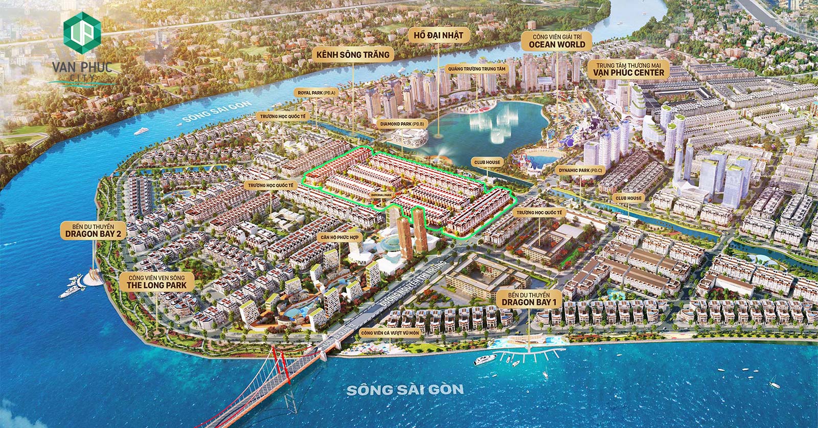 Van Phuc City - Sunlake Villas Vi tri