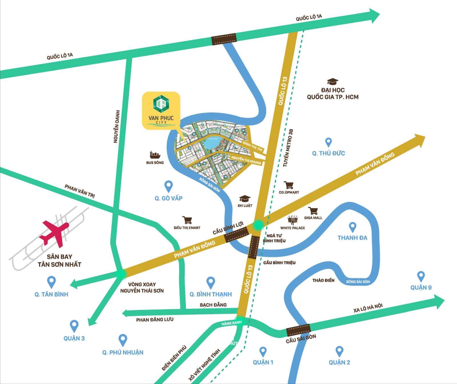 vi tri ban nha van phuc city mat tien dinh thi thi thu duc